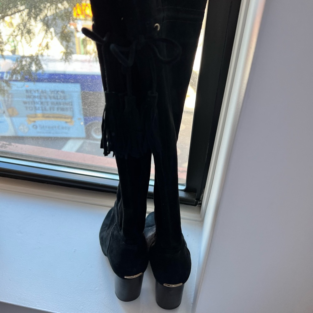 Kate Spade Black Suede Boots - Picture 3 of 4
